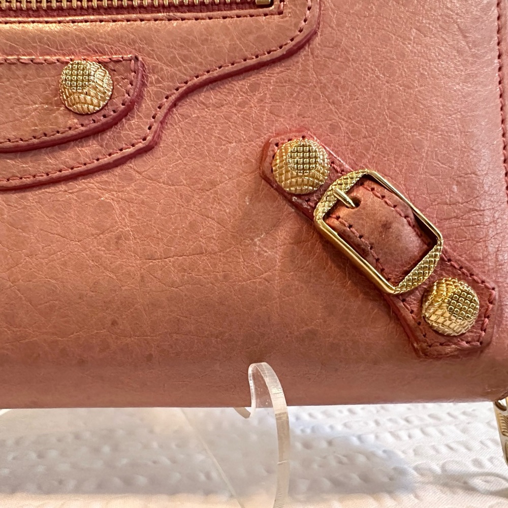 Balenciaga Long Zip Around Wallet - Pink/Coral - Authentic - Picture 5 of 16